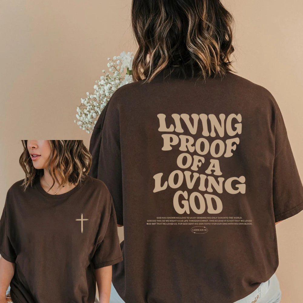 Aesthetic Christian T-Shirt Christian Apparel Brown Jesus Tshirt Trendy Streetwear Clothing Bible Verse Shirts Christian Gift